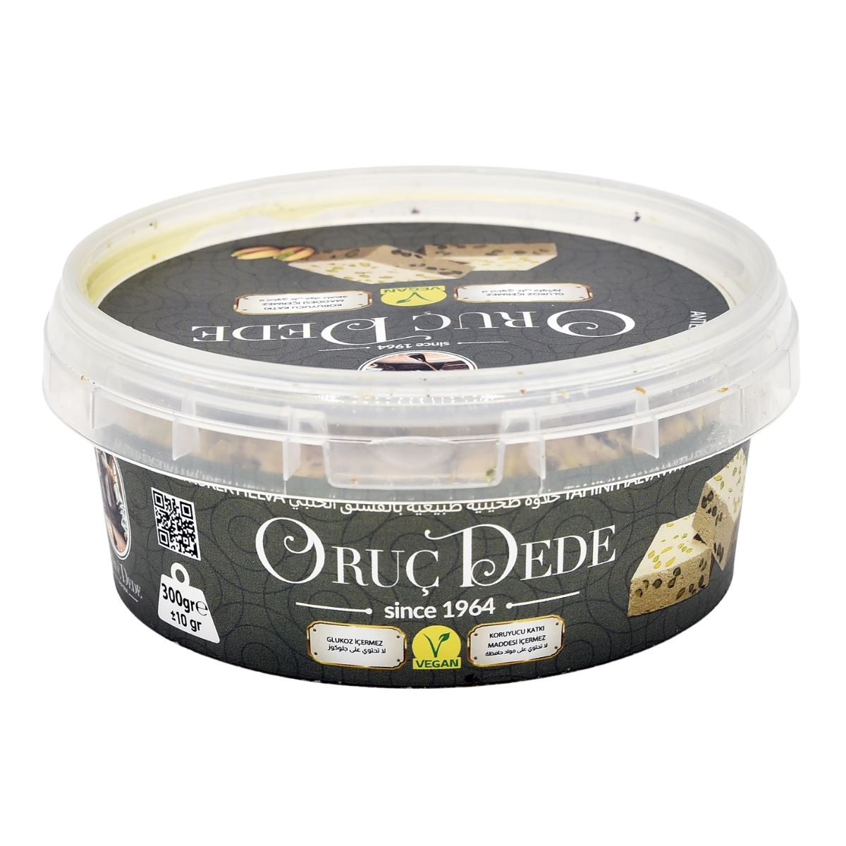 Chałwa sezamowa z pistacjami 300g – Oruc Dede