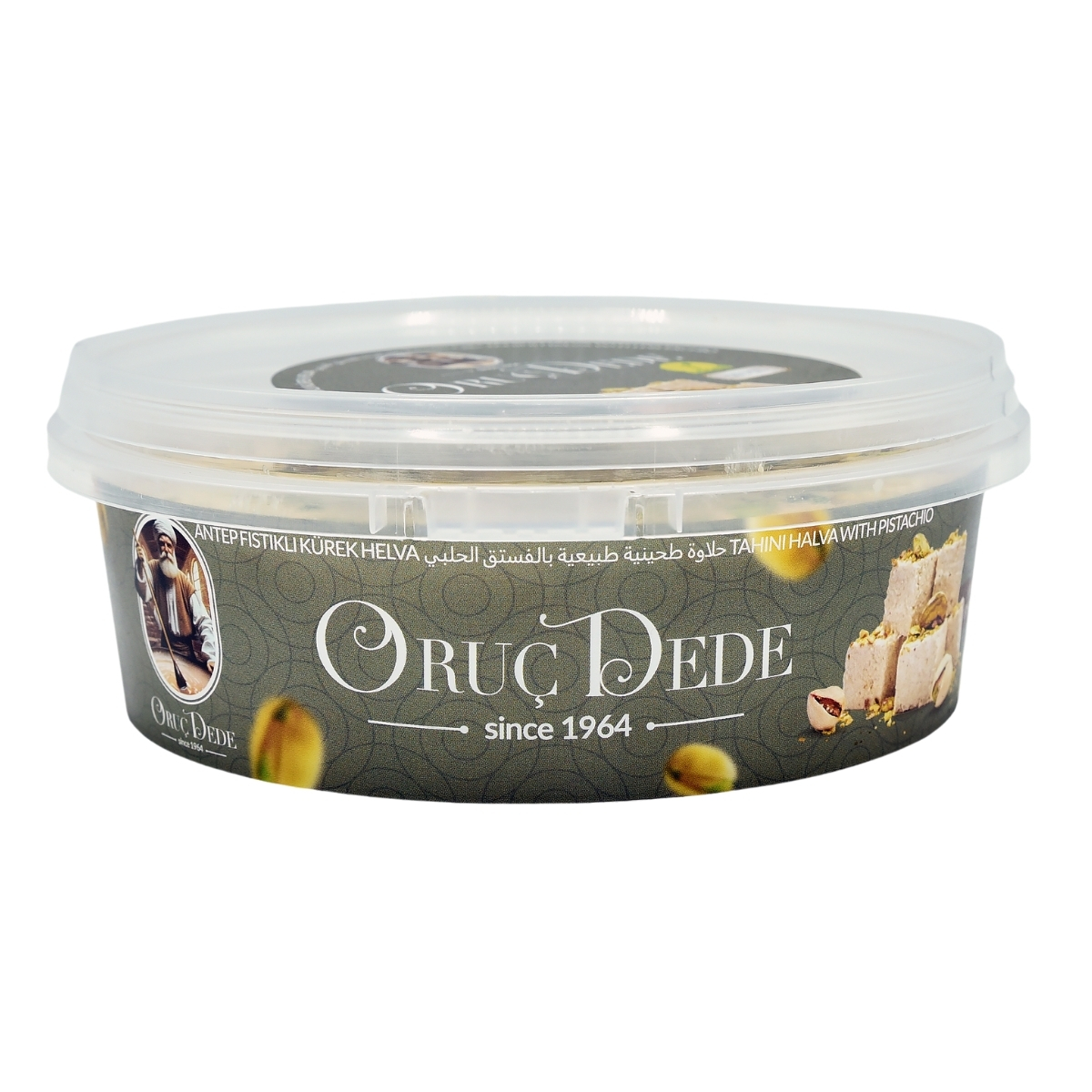 Chałwa sezamowa z pistacjami 500g – Oruc Dede