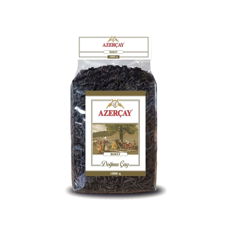 Azercay czarna herbata Buket 1kg (przezroczyste op.) — Azercay, tradycyjna azerbejdżańska herbata prosto z Azerbejdżanu, oferta hurtowa YEMEK