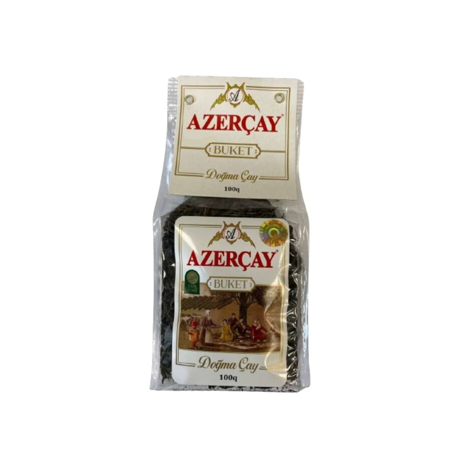 Azercay Buket 100g (przezroczyste op.) — Azercay, tradycyjna azerbejdżańska herbata prosto z Azerbejdżanu, oferta hurtowa YEMEK