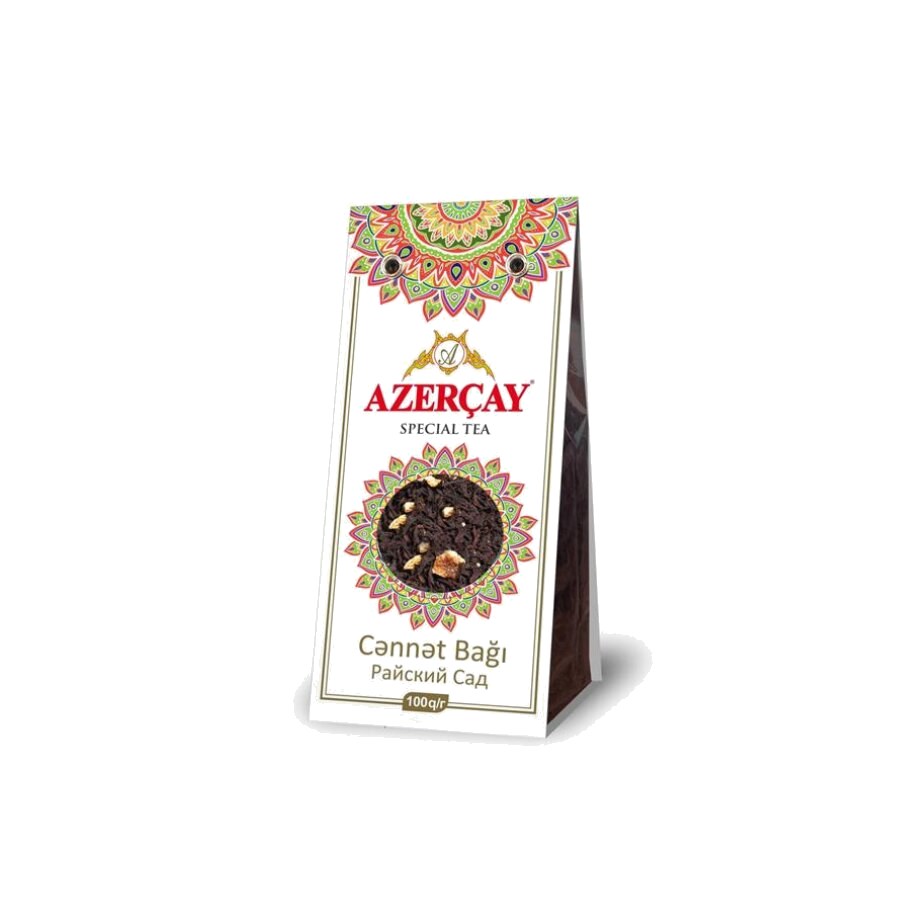 Azercay czarna herbata z owocami Cennet Bagi 100g — Azercay, tradycyjna azerbejdżańska herbata prosto z Azerbejdżanu, oferta hurtowa YEMEK