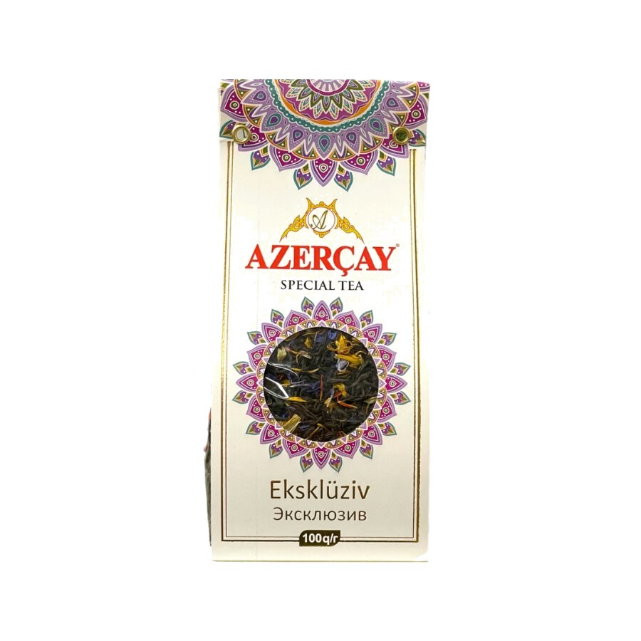 Azercay czarna herbata z przyprawami Exclusive 100g — Azercay, tradycyjna azerbejdżańska herbata prosto z Azerbejdżanu, oferta hurtowa YEMEK