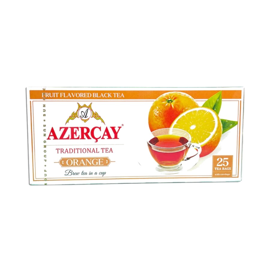 Azercay Pomarańcza 
torebki 25x2g
 — Azercay, tradycyjna azerbejdżańska herbata prosto z Azerbejdżanu, oferta hurtowa YEMEK