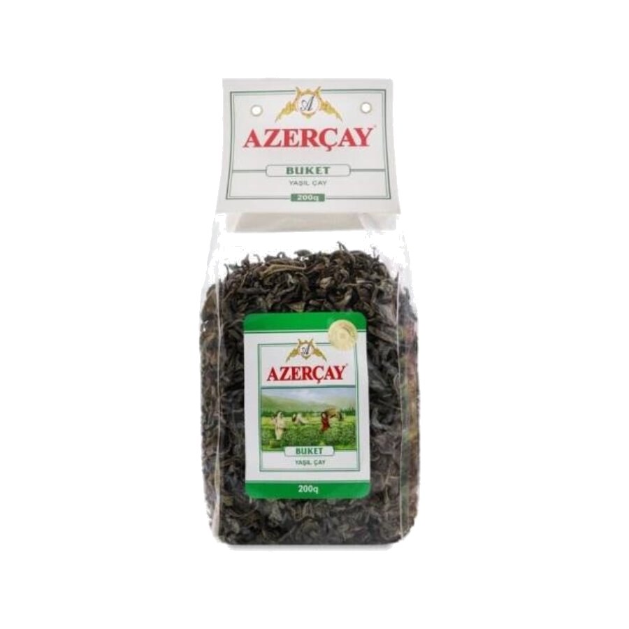 Azercay zielona herbata 200g (przezroczyste op.) — Azercay, tradycyjna azerbejdżańska herbata prosto z Azerbejdżanu, oferta hurtowa YEMEK