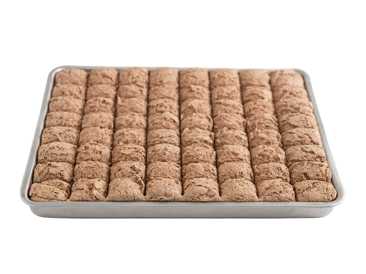 Chałwa sezamowa kakaowa krojona jak Baklava – taca 5kg